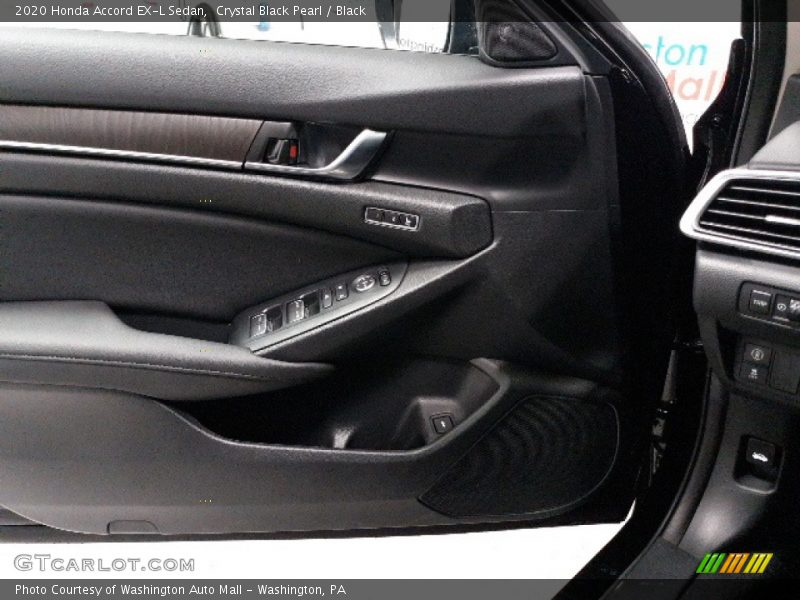 Crystal Black Pearl / Black 2020 Honda Accord EX-L Sedan