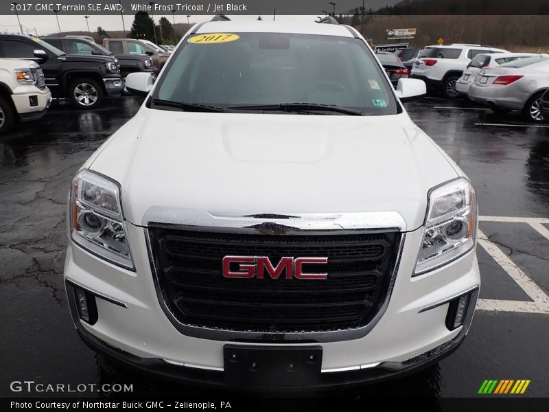 White Frost Tricoat / Jet Black 2017 GMC Terrain SLE AWD