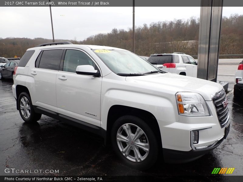 White Frost Tricoat / Jet Black 2017 GMC Terrain SLE AWD