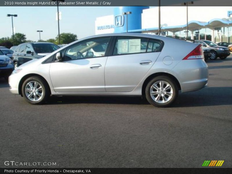 Alabaster Silver Metallic / Gray 2010 Honda Insight Hybrid EX