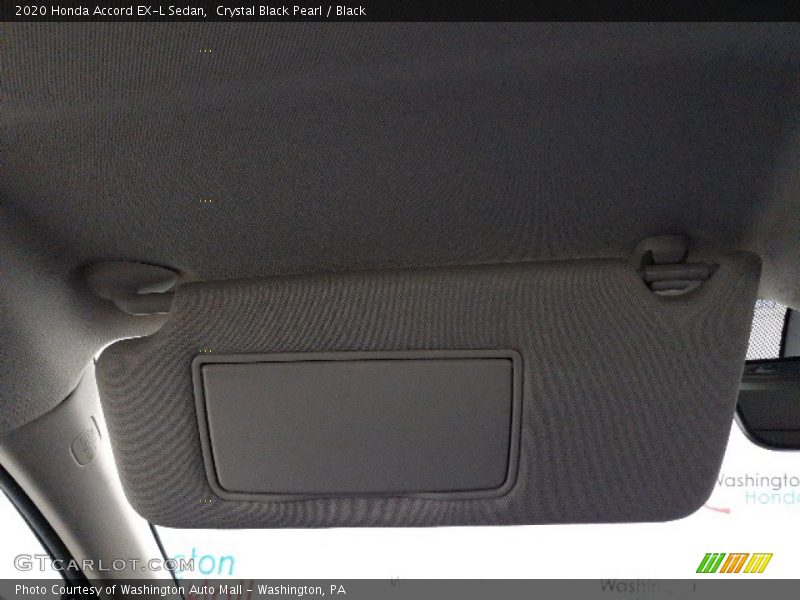 Crystal Black Pearl / Black 2020 Honda Accord EX-L Sedan