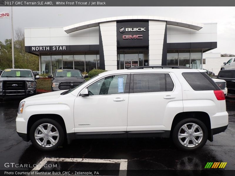 White Frost Tricoat / Jet Black 2017 GMC Terrain SLE AWD