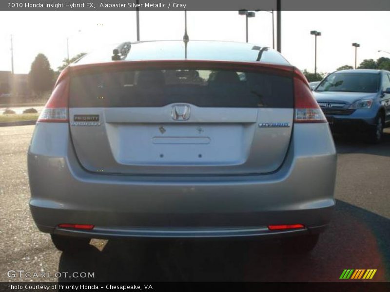 Alabaster Silver Metallic / Gray 2010 Honda Insight Hybrid EX