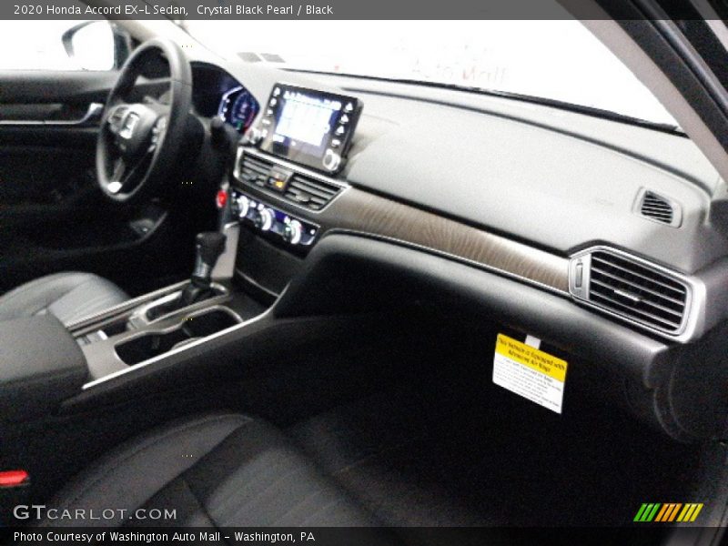 Crystal Black Pearl / Black 2020 Honda Accord EX-L Sedan