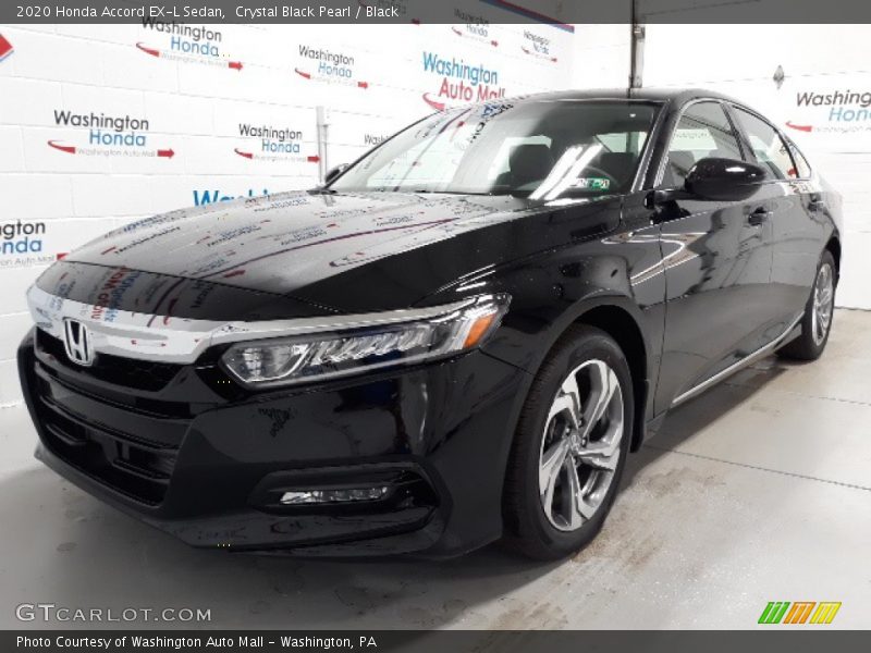 Crystal Black Pearl / Black 2020 Honda Accord EX-L Sedan