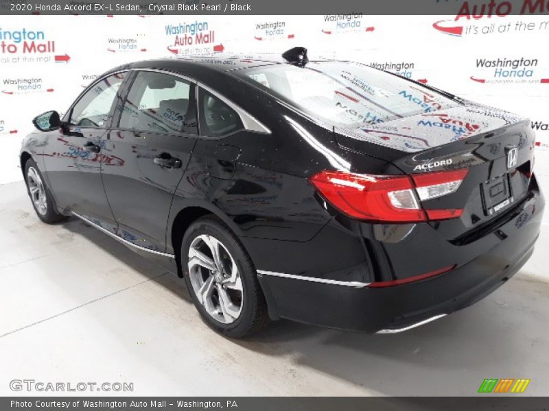 Crystal Black Pearl / Black 2020 Honda Accord EX-L Sedan