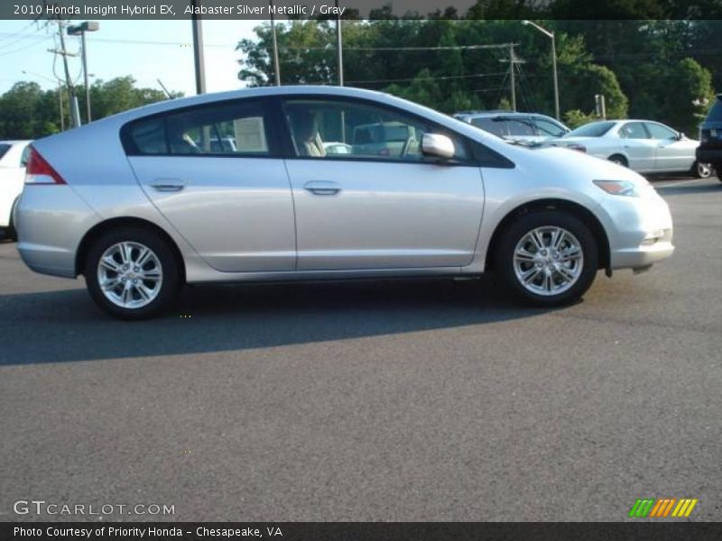 Alabaster Silver Metallic / Gray 2010 Honda Insight Hybrid EX