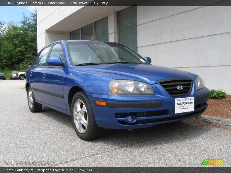 Tidal Wave Blue / Gray 2004 Hyundai Elantra GT Hatchback