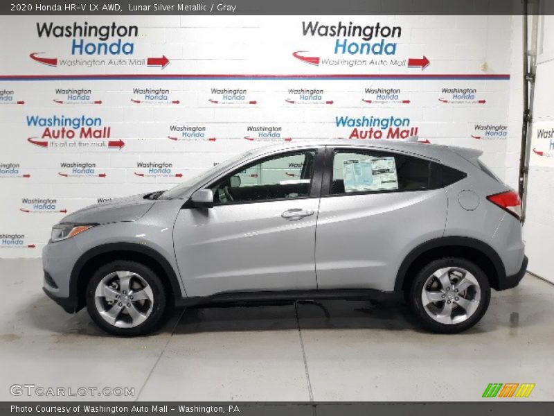 Lunar Silver Metallic / Gray 2020 Honda HR-V LX AWD