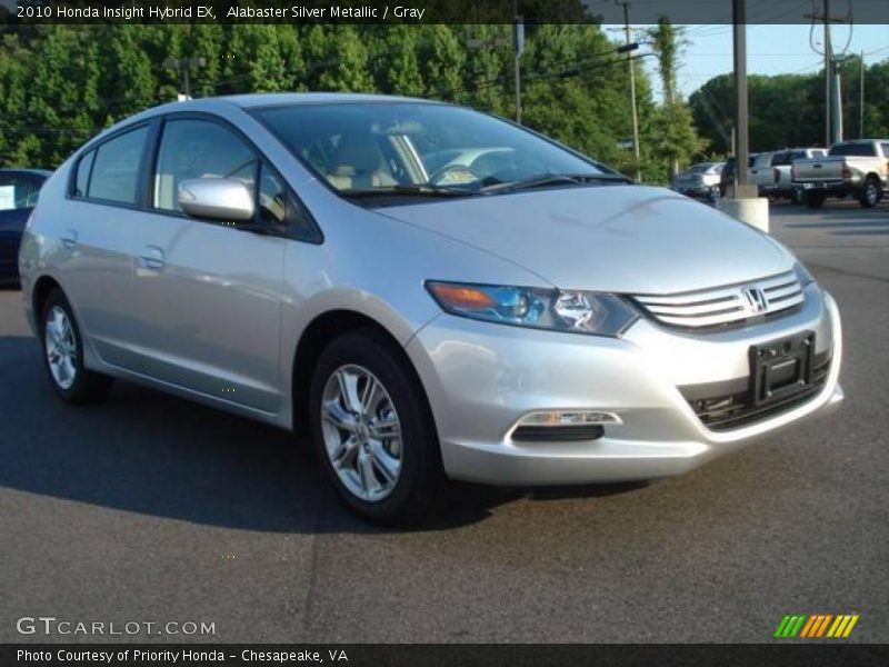 Alabaster Silver Metallic / Gray 2010 Honda Insight Hybrid EX