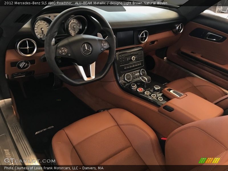  2012 SLS AMG Roadster designo Light Brown Natural Woven Interior