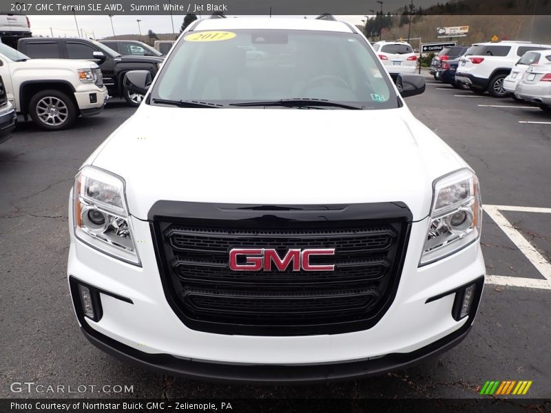 Summit White / Jet Black 2017 GMC Terrain SLE AWD