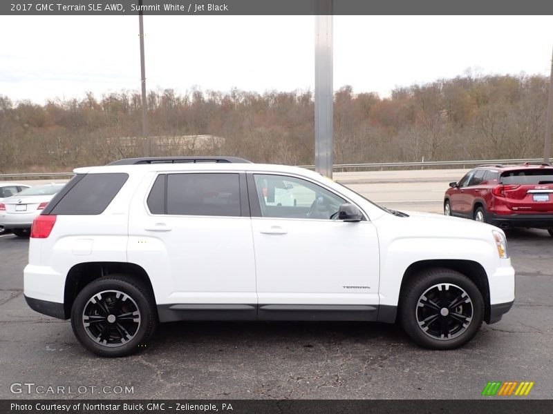 Summit White / Jet Black 2017 GMC Terrain SLE AWD