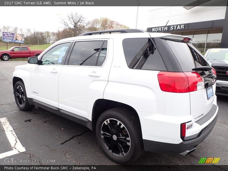 Summit White / Jet Black 2017 GMC Terrain SLE AWD