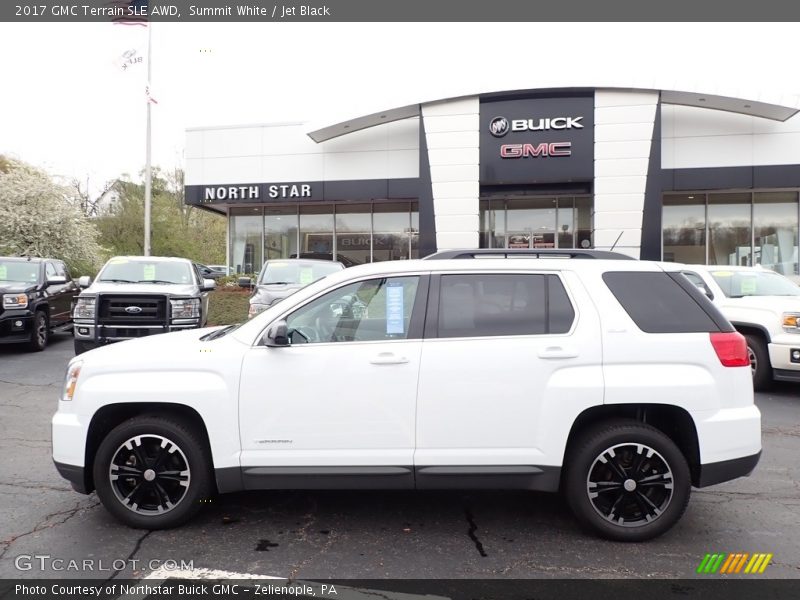 Summit White / Jet Black 2017 GMC Terrain SLE AWD