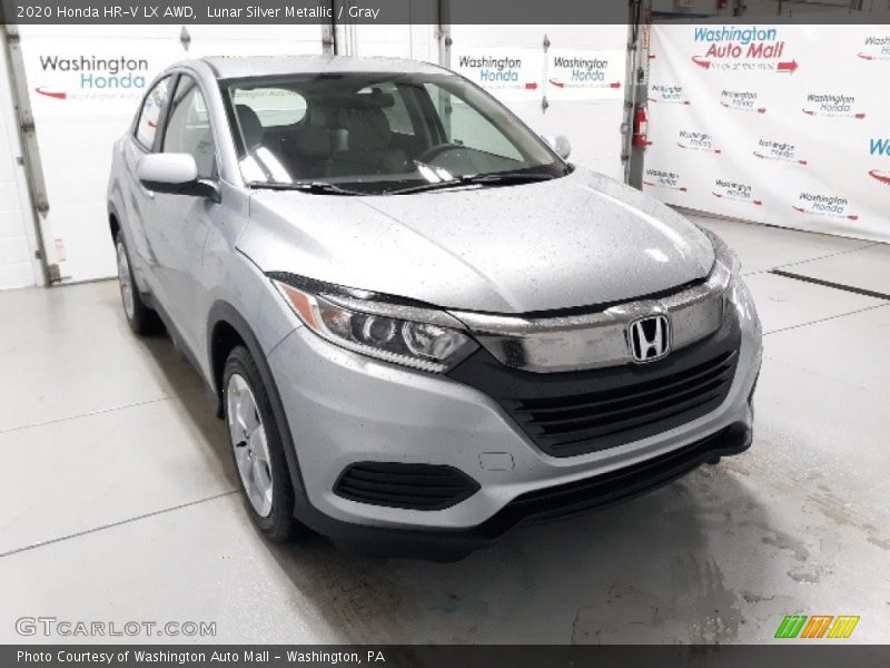 Lunar Silver Metallic / Gray 2020 Honda HR-V LX AWD