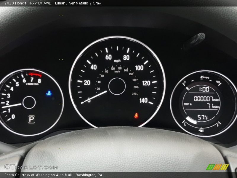 Lunar Silver Metallic / Gray 2020 Honda HR-V LX AWD