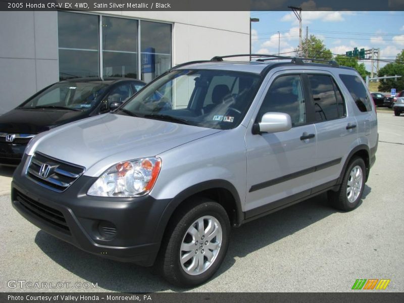 Satin Silver Metallic / Black 2005 Honda CR-V EX 4WD