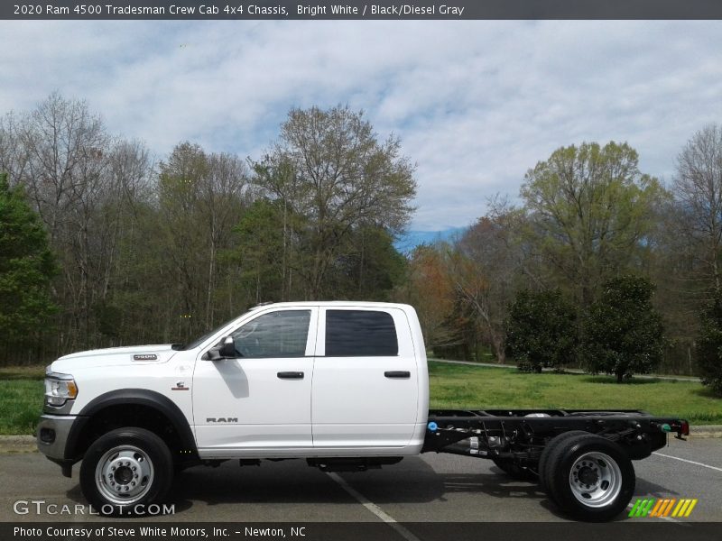 Bright White / Black/Diesel Gray 2020 Ram 4500 Tradesman Crew Cab 4x4 Chassis