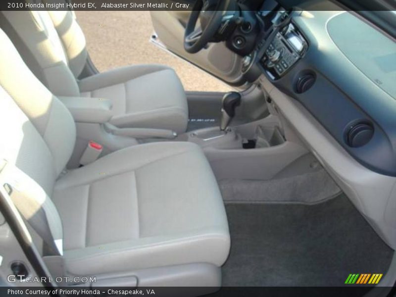 Alabaster Silver Metallic / Gray 2010 Honda Insight Hybrid EX