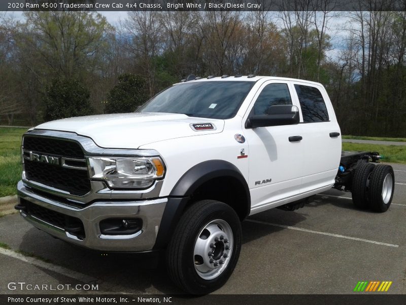 Bright White / Black/Diesel Gray 2020 Ram 4500 Tradesman Crew Cab 4x4 Chassis