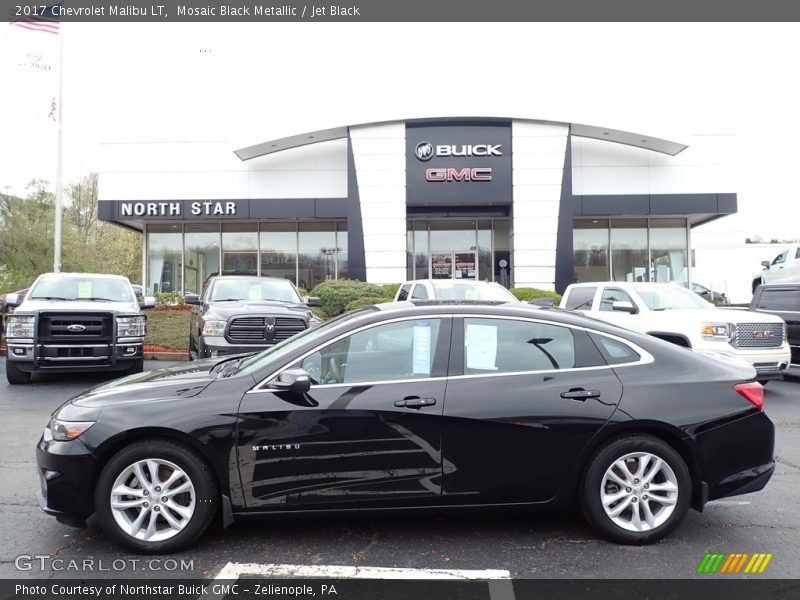 Mosaic Black Metallic / Jet Black 2017 Chevrolet Malibu LT