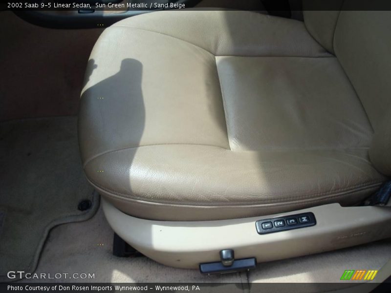 Sun Green Metallic / Sand Beige 2002 Saab 9-5 Linear Sedan