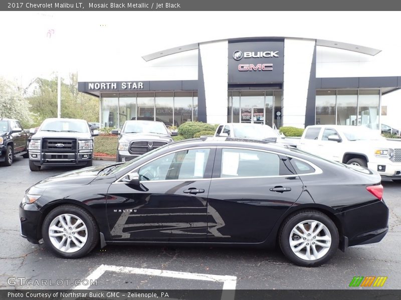 Mosaic Black Metallic / Jet Black 2017 Chevrolet Malibu LT