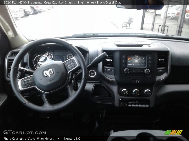 Bright White / Black/Diesel Gray 2020 Ram 4500 Tradesman Crew Cab 4x4 Chassis