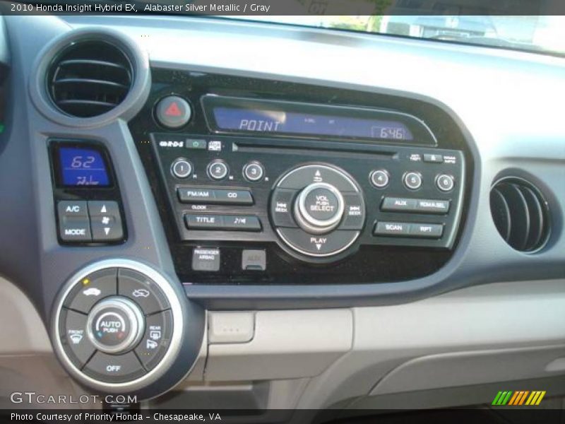Alabaster Silver Metallic / Gray 2010 Honda Insight Hybrid EX