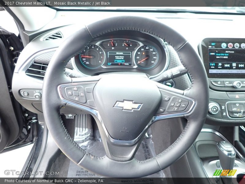 Mosaic Black Metallic / Jet Black 2017 Chevrolet Malibu LT