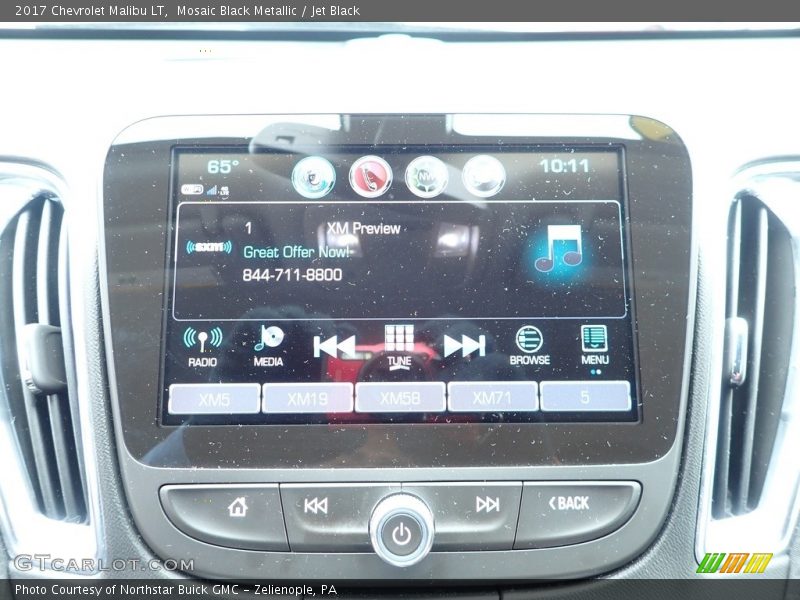 Mosaic Black Metallic / Jet Black 2017 Chevrolet Malibu LT