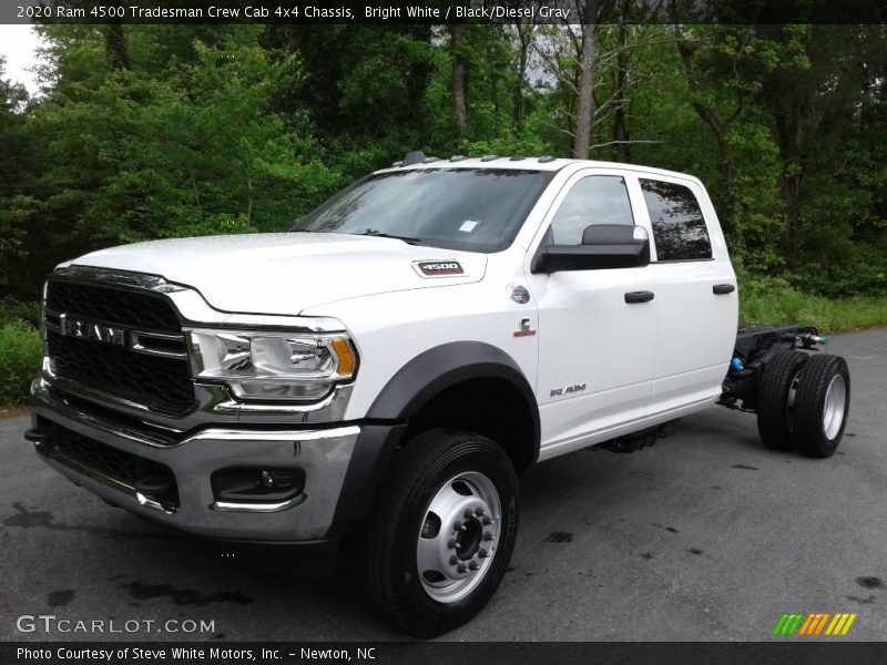 Bright White / Black/Diesel Gray 2020 Ram 4500 Tradesman Crew Cab 4x4 Chassis