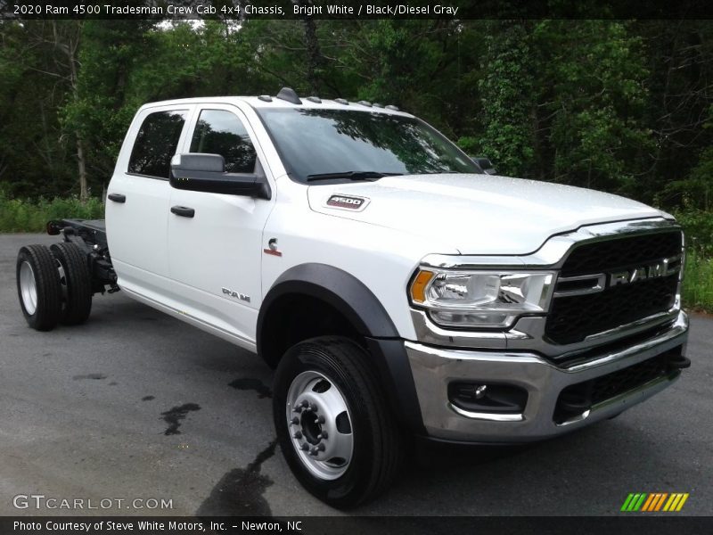 Bright White / Black/Diesel Gray 2020 Ram 4500 Tradesman Crew Cab 4x4 Chassis