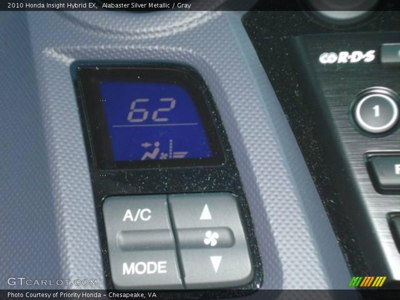 Alabaster Silver Metallic / Gray 2010 Honda Insight Hybrid EX