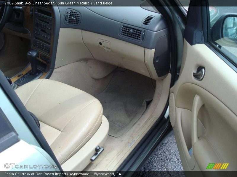 Sun Green Metallic / Sand Beige 2002 Saab 9-5 Linear Sedan