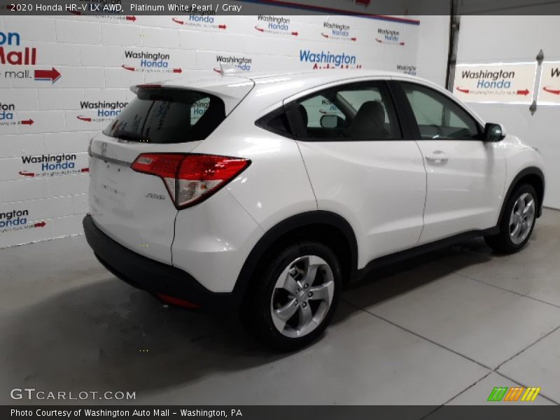 Platinum White Pearl / Gray 2020 Honda HR-V LX AWD