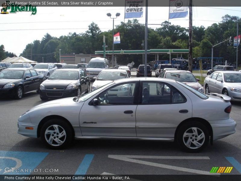 Ultra Silver Metallic / Graphite 2001 Pontiac Sunfire SE Sedan