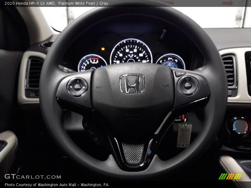 Platinum White Pearl / Gray 2020 Honda HR-V LX AWD