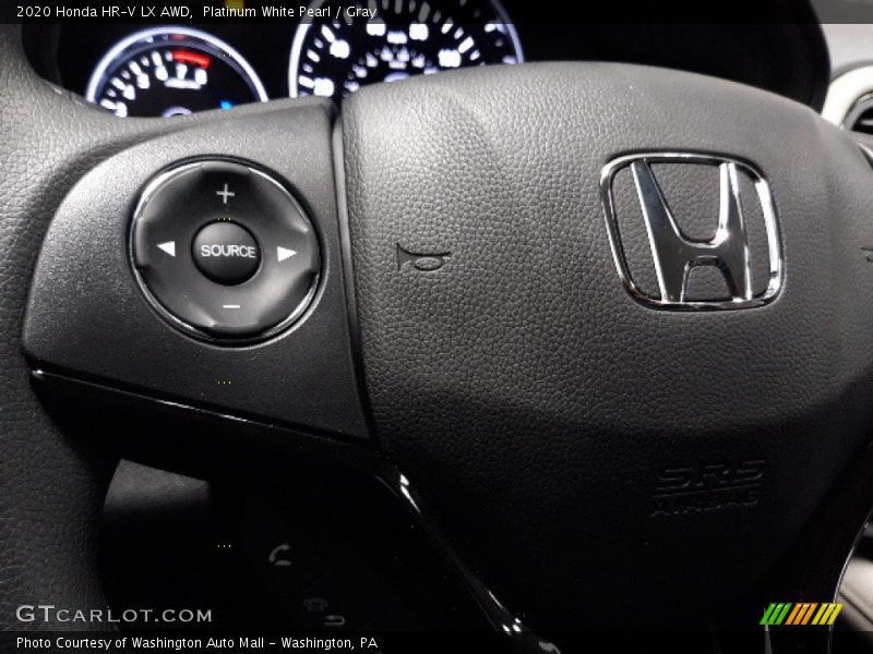 Platinum White Pearl / Gray 2020 Honda HR-V LX AWD
