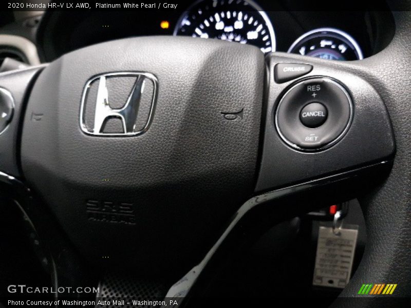 Platinum White Pearl / Gray 2020 Honda HR-V LX AWD