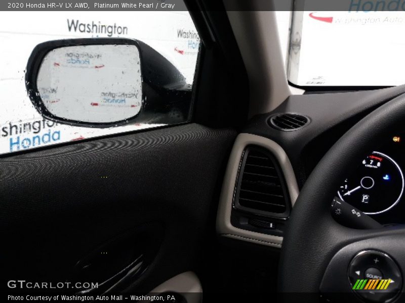 Platinum White Pearl / Gray 2020 Honda HR-V LX AWD
