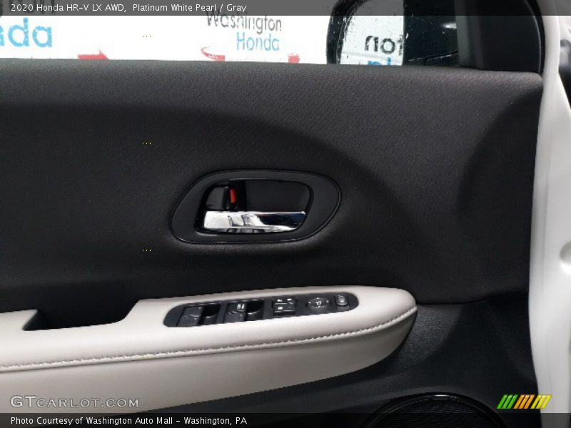 Platinum White Pearl / Gray 2020 Honda HR-V LX AWD
