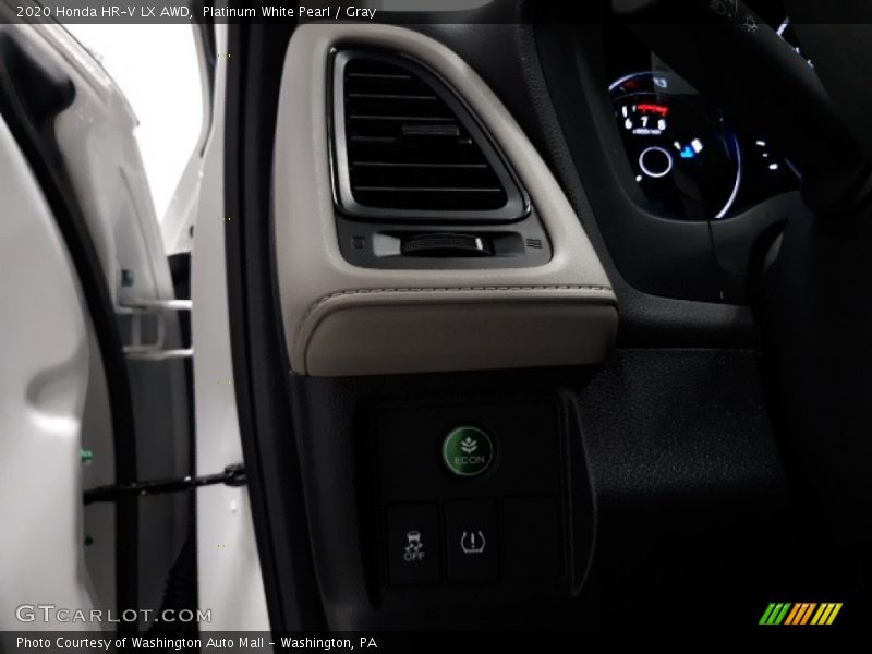 Platinum White Pearl / Gray 2020 Honda HR-V LX AWD