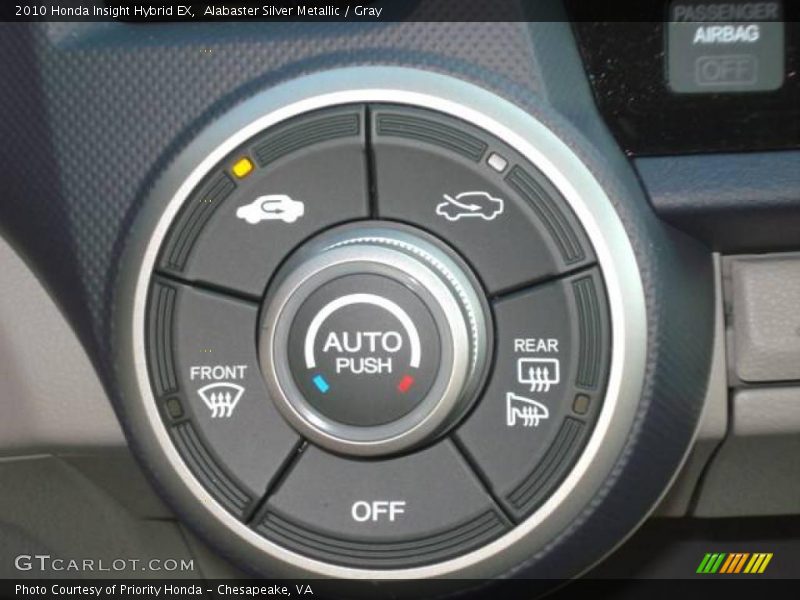 Alabaster Silver Metallic / Gray 2010 Honda Insight Hybrid EX