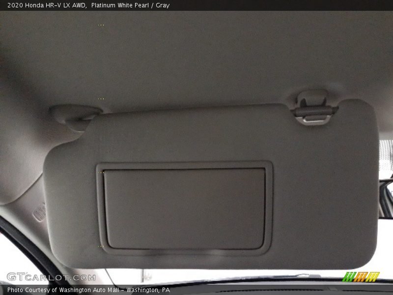 Platinum White Pearl / Gray 2020 Honda HR-V LX AWD