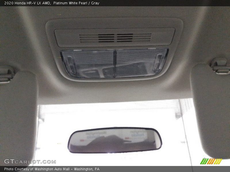 Platinum White Pearl / Gray 2020 Honda HR-V LX AWD
