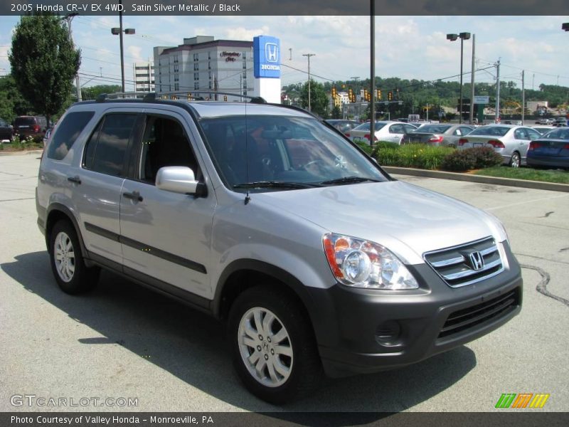 Satin Silver Metallic / Black 2005 Honda CR-V EX 4WD