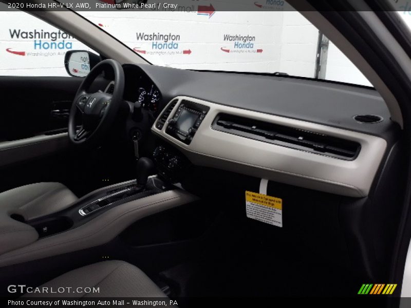 Platinum White Pearl / Gray 2020 Honda HR-V LX AWD