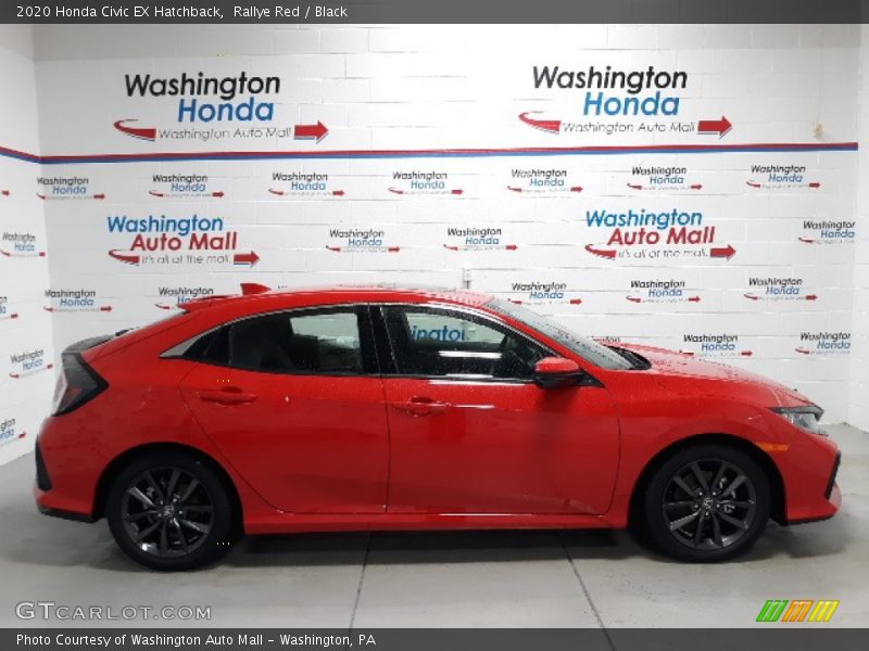Rallye Red / Black 2020 Honda Civic EX Hatchback
